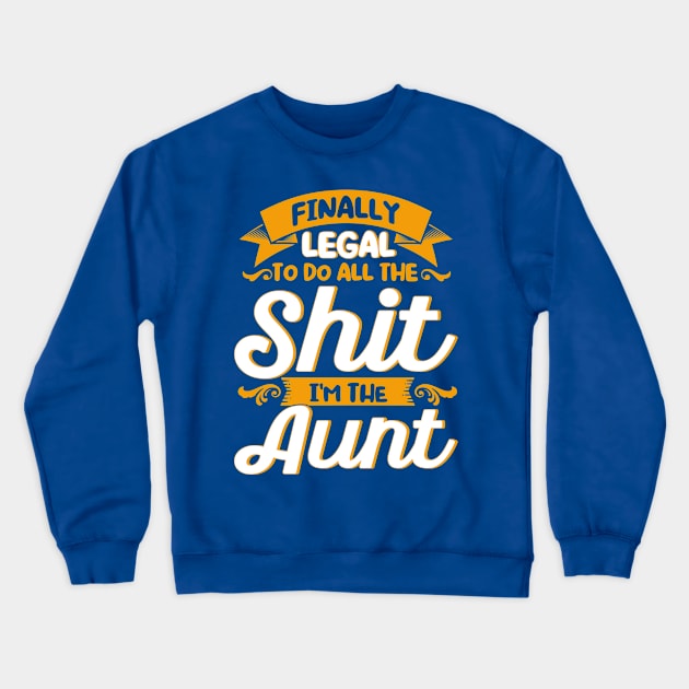 Mothers Day Auntie Aunt Crewneck Sweatshirt by Toeffishirts